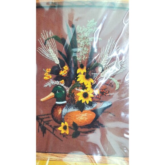 Vintage Wooden Decoy Duck Embroidery Kit Creative Circle 0330 New Craft Mallard - Picture 7 of 9
